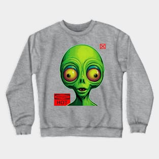 Green Face Crewneck Sweatshirt